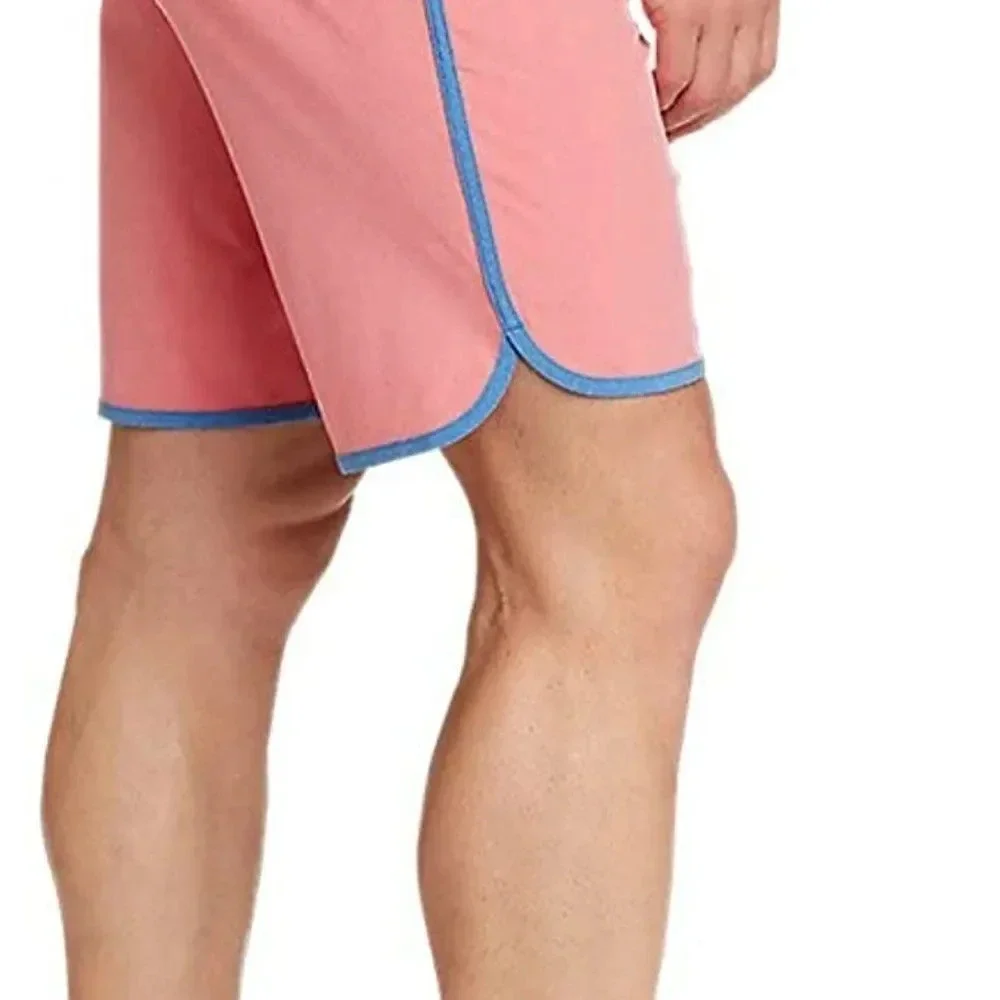 Eddie Bauer Men's Amphib Board Pink Polyester Blend Shorts 2.0 Size 33
